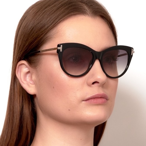 NEW TOM FORD KIRA TF821 01B WOMEN SUNGLASSES TOM FORD FT0821/S - Picture 4 of 10